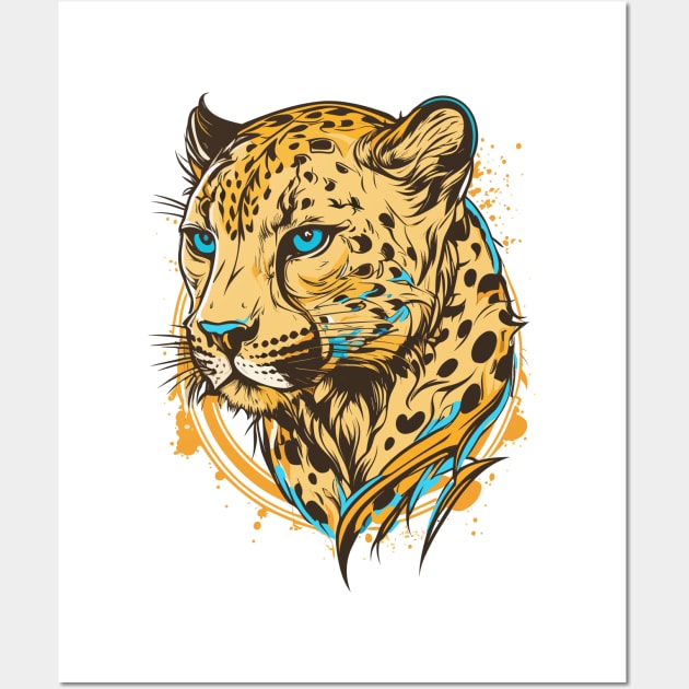 Graffiti Paint Jaguar Creative Wall Art by Cubebox